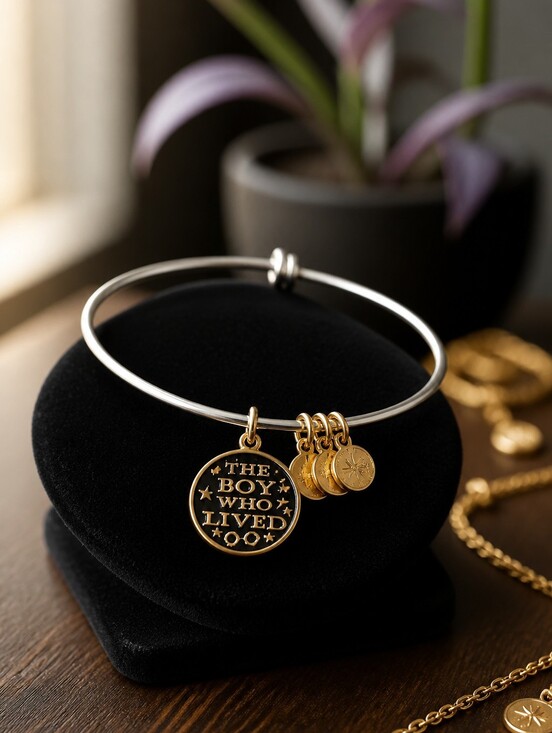 Alex and Ani Jewelry - Alex And Ani Silver & Gold Harry Potter Charm Bracelet-NWOT Hard To Find ❤️